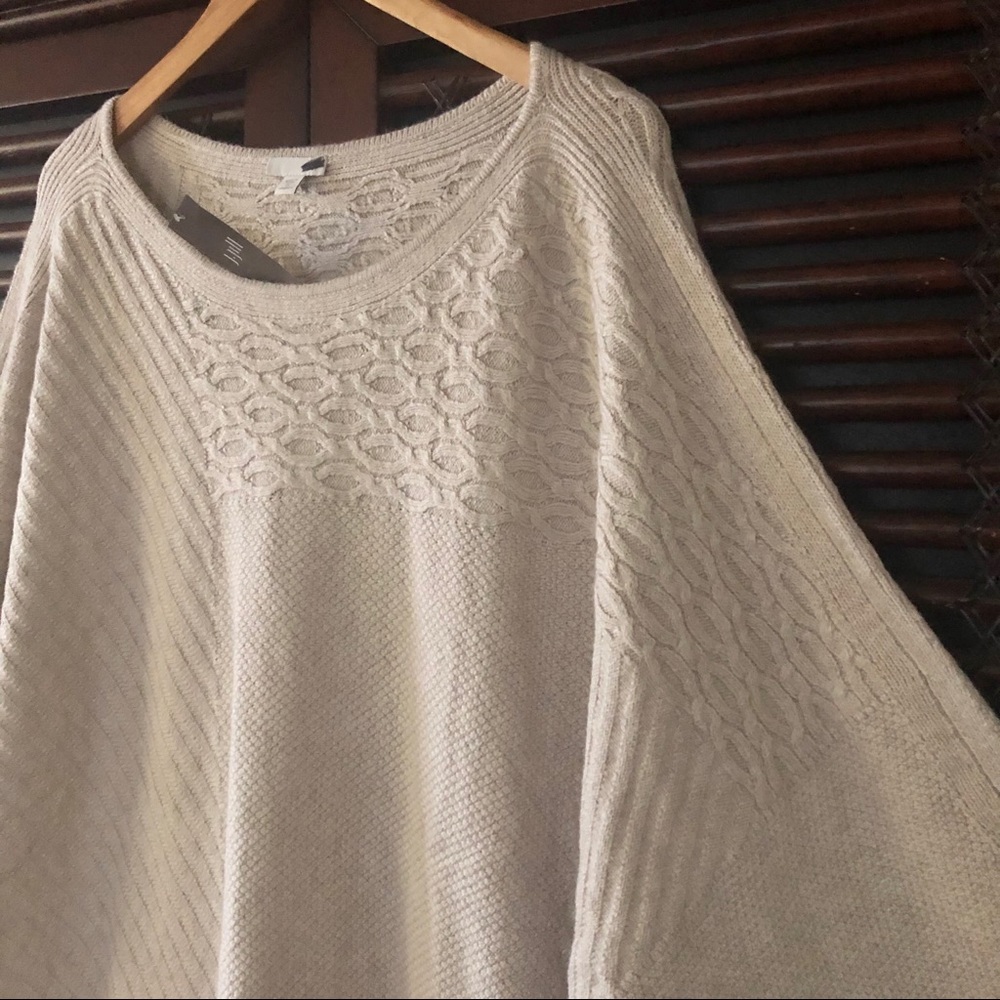 NWT 4X J.Jill Oatmeal Sweater Tunic Mixed Knit 3X - Picture 2 of 7